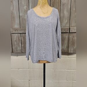 Old Navy Sz. Large Black Stripe Jersey Knit Top